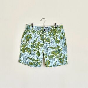 NEW Houston White Almost Aqua Chino Paisley Pattern Shorts Men’s size 36